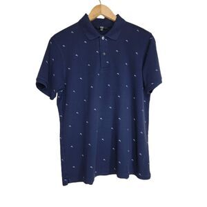 Uniqlo Dolphins Navy Blue Polo Shirt - XL